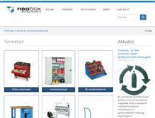 Tablet Screenshot of neobox.hu